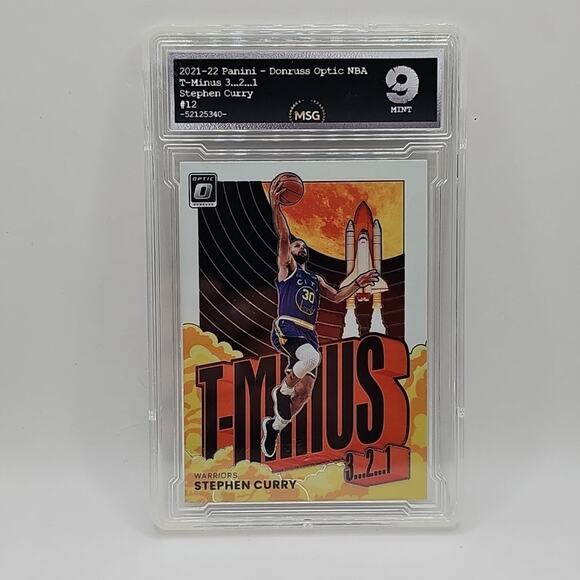 2021-22 Panini Donruss Optic Stephen Curry T-Minus 3...2...1... #12 Graded 9 NBA - Picture 1 of 2